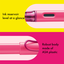 Safari Fountain Pen Neon Pink in the group Pens / Fine Writing / Fountain Pens at Pen Store (137583_r)