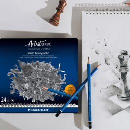 Mars Lumograph set of 24 in the group Art Supplies / Crayons & Graphite / Graphite & Pencils at Pen Store (137591)