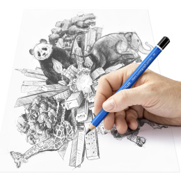 Pencil Mars Lumograph Jumbo set of 5 in the group Pens / Writing / Pencils at Pen Store (137597)