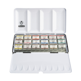 Horadam Aquarell Full Pans Metal 18-set in the group Art Supplies / Artist colours / Watercolor Paint / Watercolor pans at Pen Store (137789)