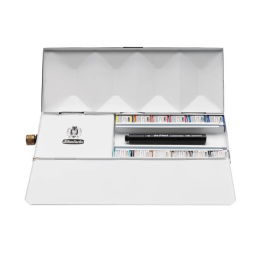Horadam Aquarell Half Pans 12-set + watertank in the group Art Supplies / Artist colours / Watercolor Paint / Watercolor pans at Pen Store (137803)
