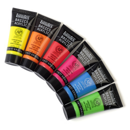 Acrylic paint Fluorescent Set Tubes 6x22 ml in the group Art Supplies / Artist colours / Acrylic Paint at Pen Store (137839)