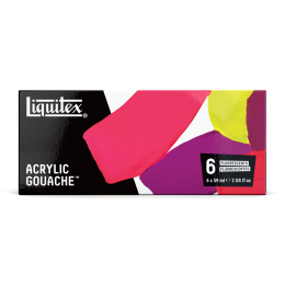 Gouache Paint Fluorescent Set 6x59 ml in the group Art Supplies / Artist colours /  Gouache at Pen Store (137842)