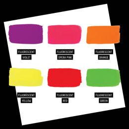 Gouache Paint Fluorescent Set 6x59 ml in the group Art Supplies / Artist colours /  Gouache at Pen Store (137842)
