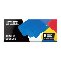 Gouache Paint Primaries Set 6x59 ml in the group Art Supplies / Artist colours /  Gouache at Pen Store (137843)