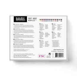 Acrylic Paint Soft Body Essentials Set 12x22 ml in the group Art Supplies / Artist colours / Acrylic Paint at Pen Store (137845)