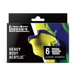 Acrylic Paint Heavy Body Colour Set 6x22 ml in the group Art Supplies / Artist colours / Acrylic Paint at Pen Store (137847)