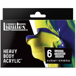 Acrylic Paint Heavy Body Colour Set 6x22 ml in the group Art Supplies / Artist colours / Acrylic Paint at Pen Store (137847)