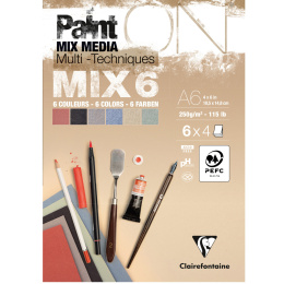Paint'ON Multi-Technique Mix6 Pad A6 in the group Paper & Pads / Artist Pads & Paper / Mixed Media Pads at Pen Store (137962)