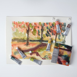 Professional Watercolour 5 ml Tubes Rich Earth 6-set in the group Art Supplies / Artist colours / Watercolor Paint / Watercolor in tube at Pen Store (138002)