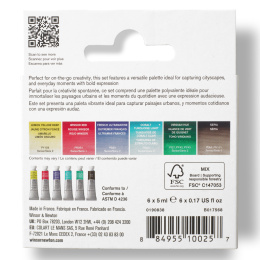 Professional Watercolour 5 ml Tubes Urban Set of 6 in the group Art Supplies / Artist colours / Watercolor Paint / Watercolor in tube at Pen Store (138005)