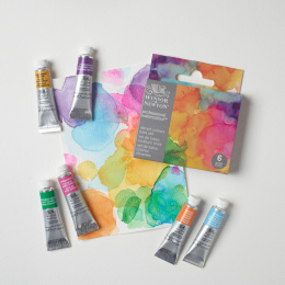 Professional Watercolour 5 ml Tubes Vibrant Set of 6 in the group Art Supplies / Artist colours / Watercolor Paint / Watercolor in tube at Pen Store (138007)