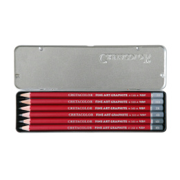 Cleos Fine Art Graphite 6-set in the group Pens / Artist Pens / Sketching pencils at Pen Store (138024)