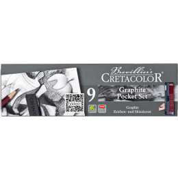 Graphite Set 9 Pieces in the group Pens / Artist Pens / Sketching pencils at Pen Store (138025)