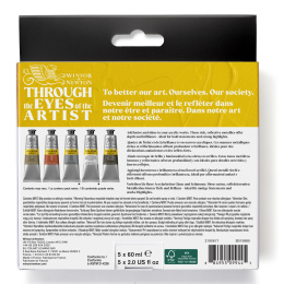 Galeria Acrylic paint 5x60ml Metallic set in the group Art Supplies / Artist colours / Acrylic Paint at Pen Store (138040)