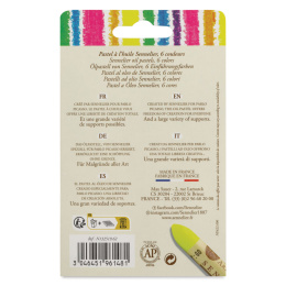 Oil Pastel Fluorescent colors 5ml 6-set in the group Art Supplies / Artist colours / Pastels / Oil pastels at Pen Store (138063)