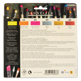 Oil Stick Flurescent & Metallics 6-set in the group Art Supplies / Crayons & Graphite / Oil sticks at Pen Store (138093)