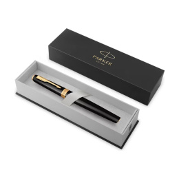 Meridian Matte Black/Gold Rollerball in the group Pens / Fine Writing / Rollerball Pens at Pen Store (138301)