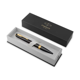 Meridian Matte Black/Gold Ballpoint in the group Pens / Fine Writing / Ballpoint Pens at Pen Store (138302)